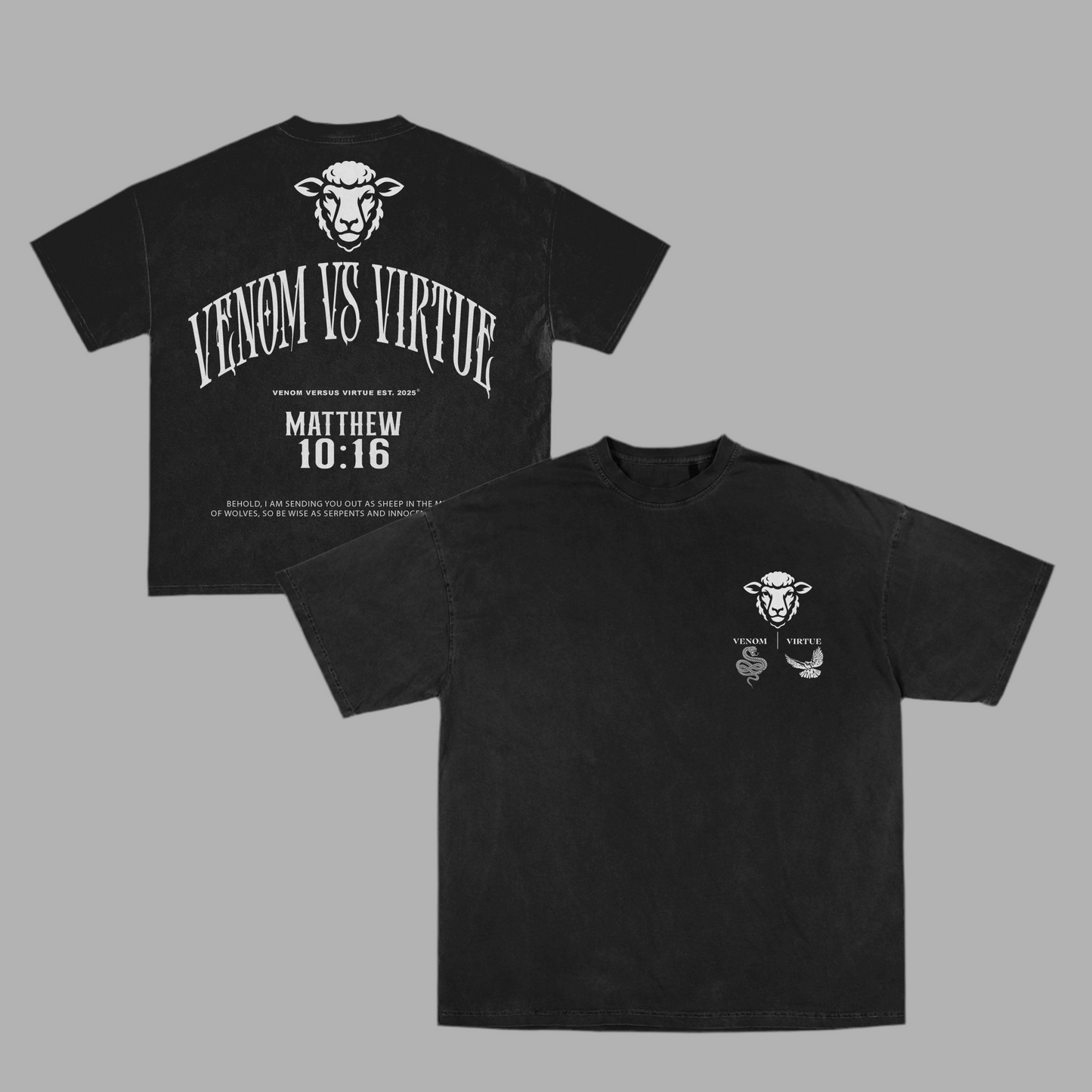T1: "Venom Vs Virtue" (No Acid Wash)